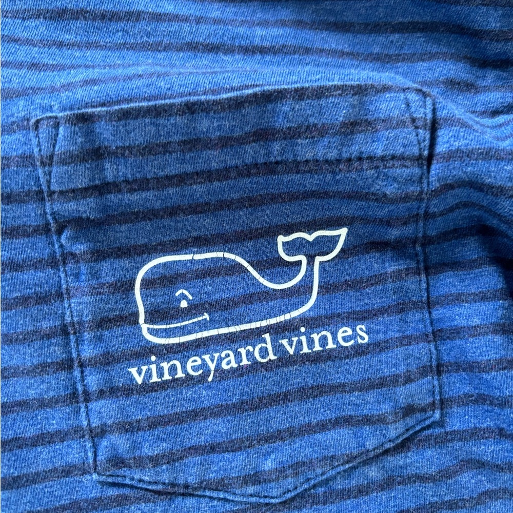 Vineyard Vines Boys Blue Hooded Shirt - Picture 3 of 4